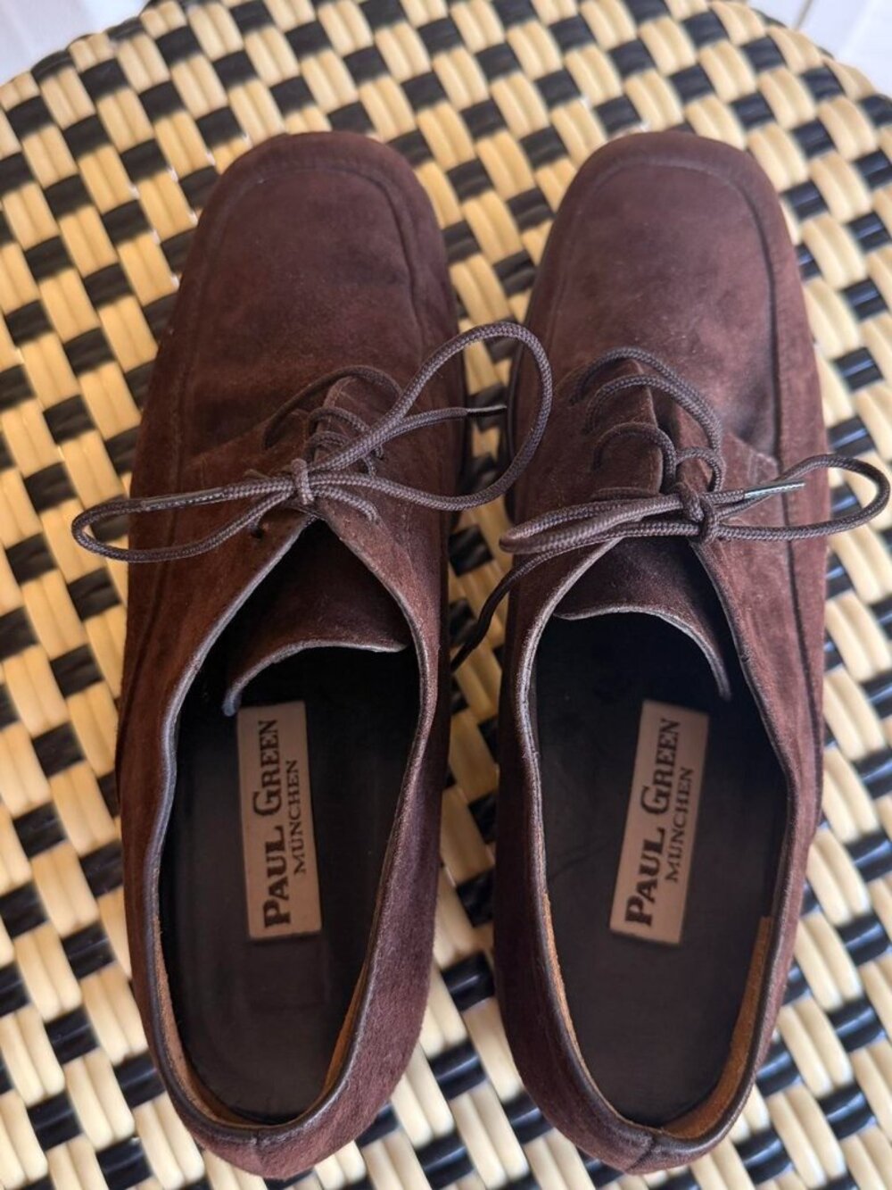 NWT Paul Green Brown Suede Oxford Shoes Mary Jane Classic Lightweight 7 - Picture 3 of 5
